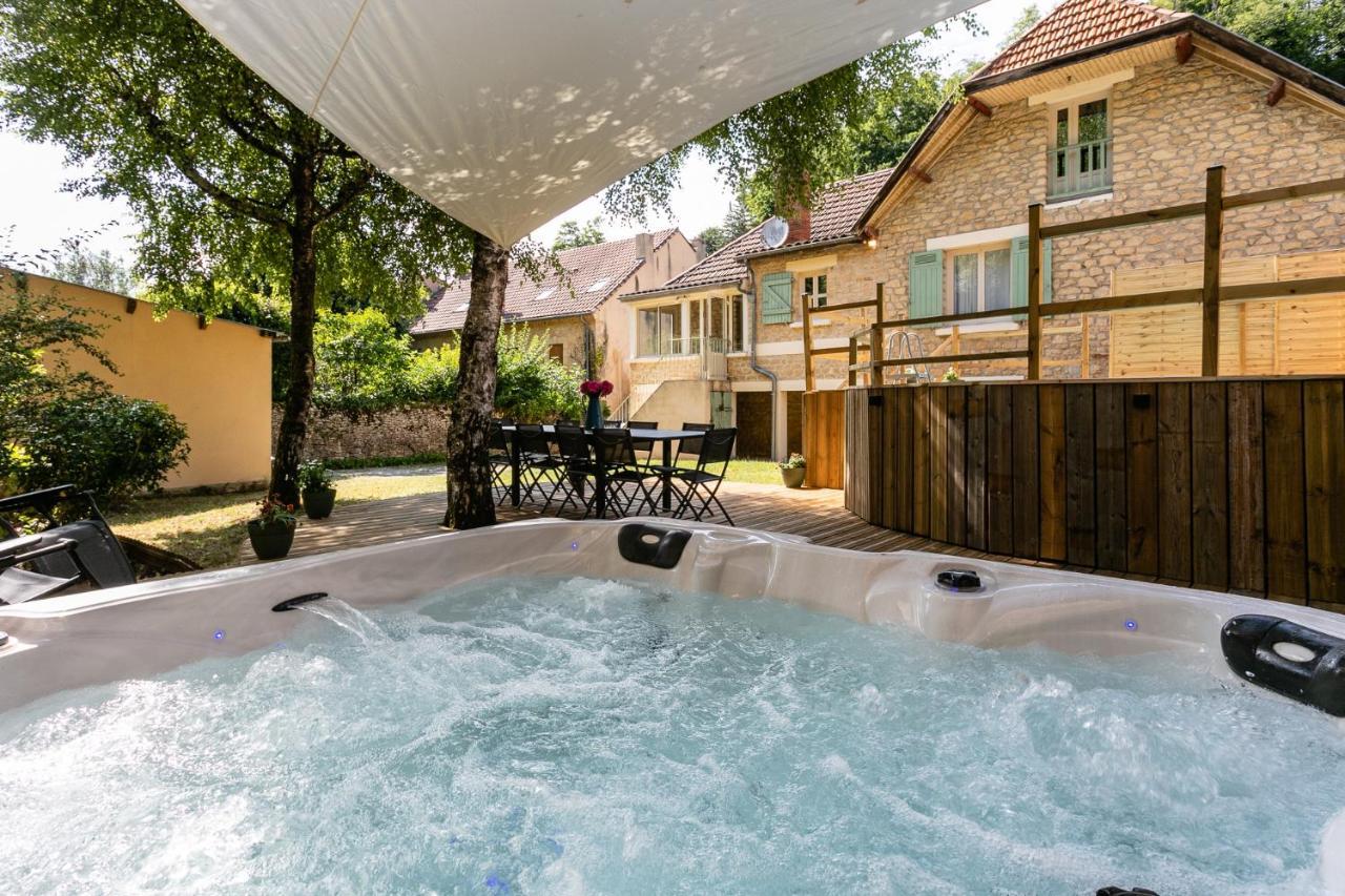 Wonderful House In Sarlat Center With Heated Pool & Jaccuzi Villa Exterior foto